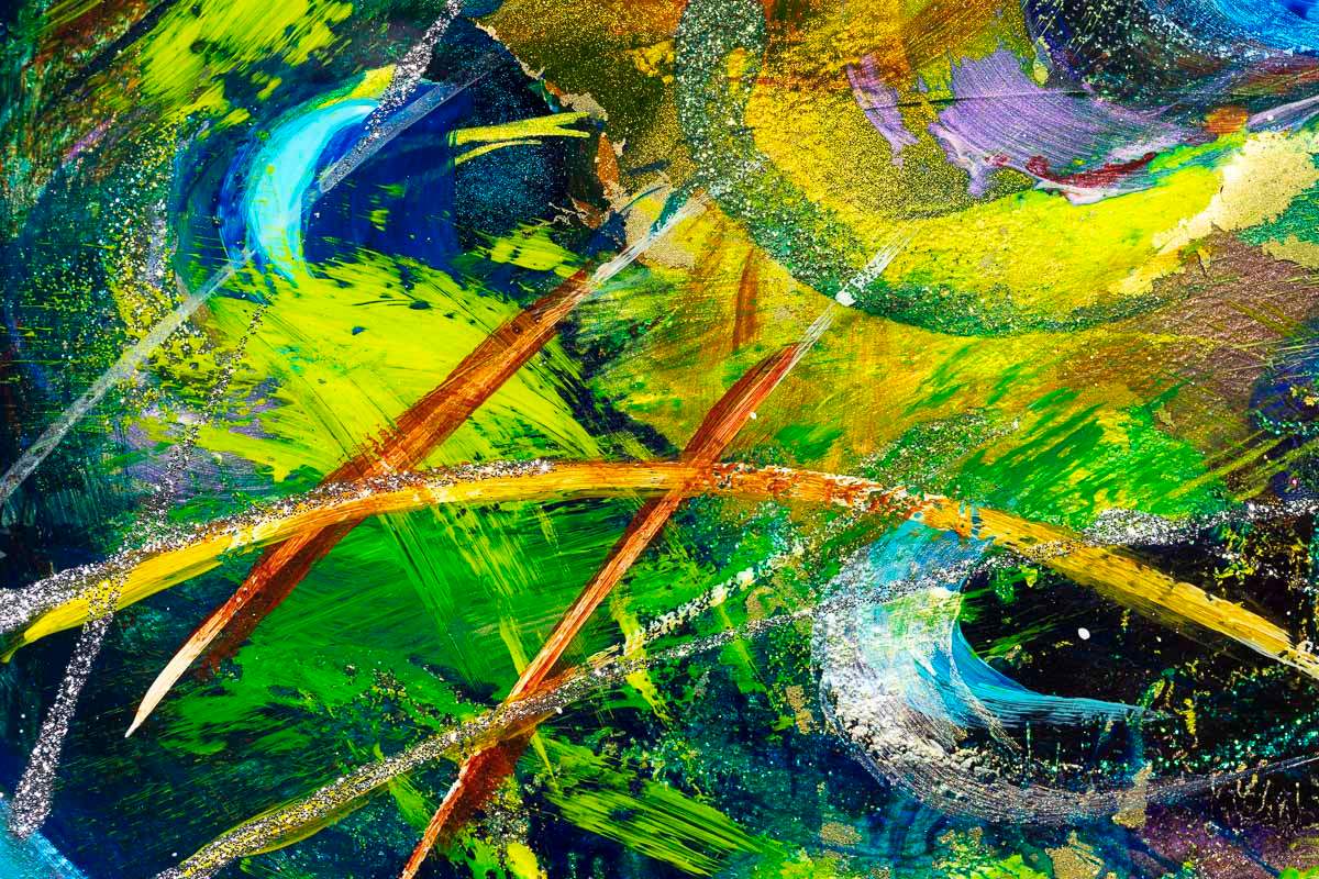 Peacock Pride - Original - SOLD by artist Rozanne Bell - Wyecliffe Galleries