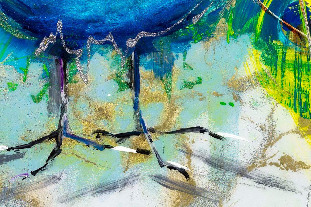 Peacock Pride - Original - SOLD by artist Rozanne Bell - Wyecliffe Galleries