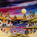 Maritime Moon - Original - SOLD by artist Rozanne Bell - Wyecliffe Galleries