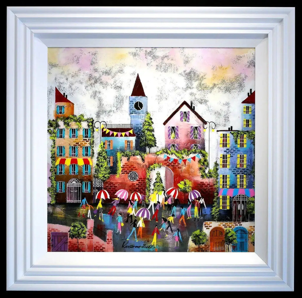 Market Square - SOLD by artist Rozanne Bell - Wyecliffe Galleries