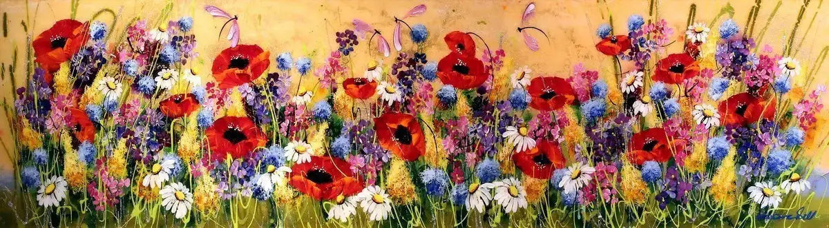 Meadow Walk - SOLD by artist Rozanne Bell - Wyecliffe Galleries