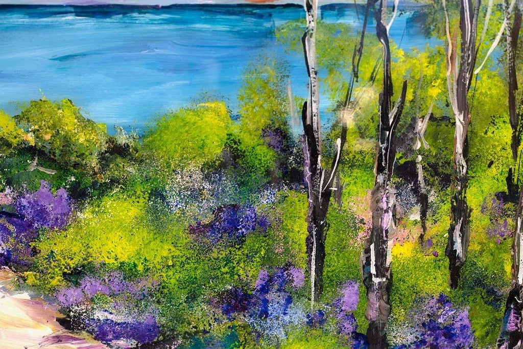 Meet You at the Beach - Original - SOLD by artist Rozanne Bell - Wyecliffe Galleries