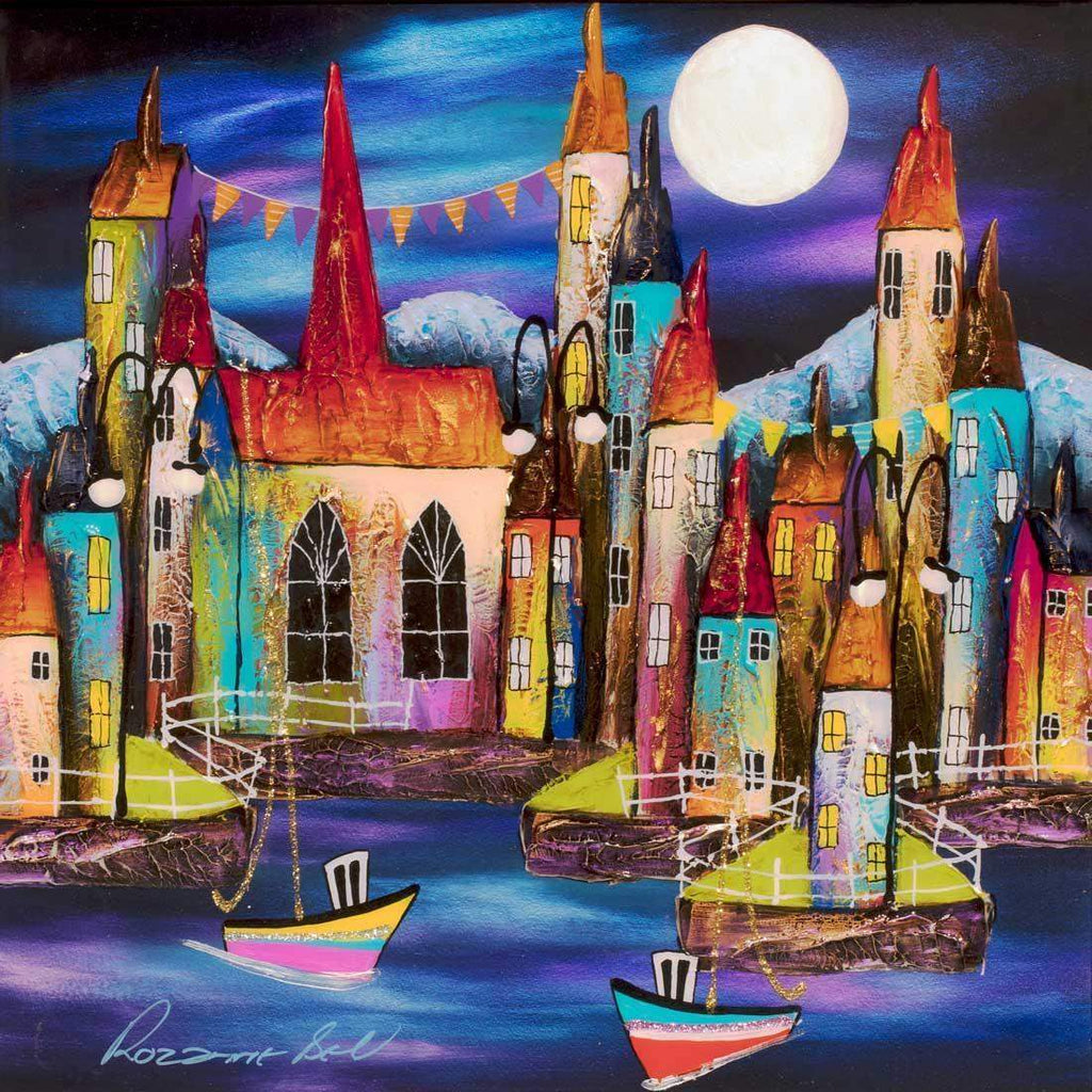 Midnight Bay - SOLD by artist Rozanne Bell - Wyecliffe Galleries