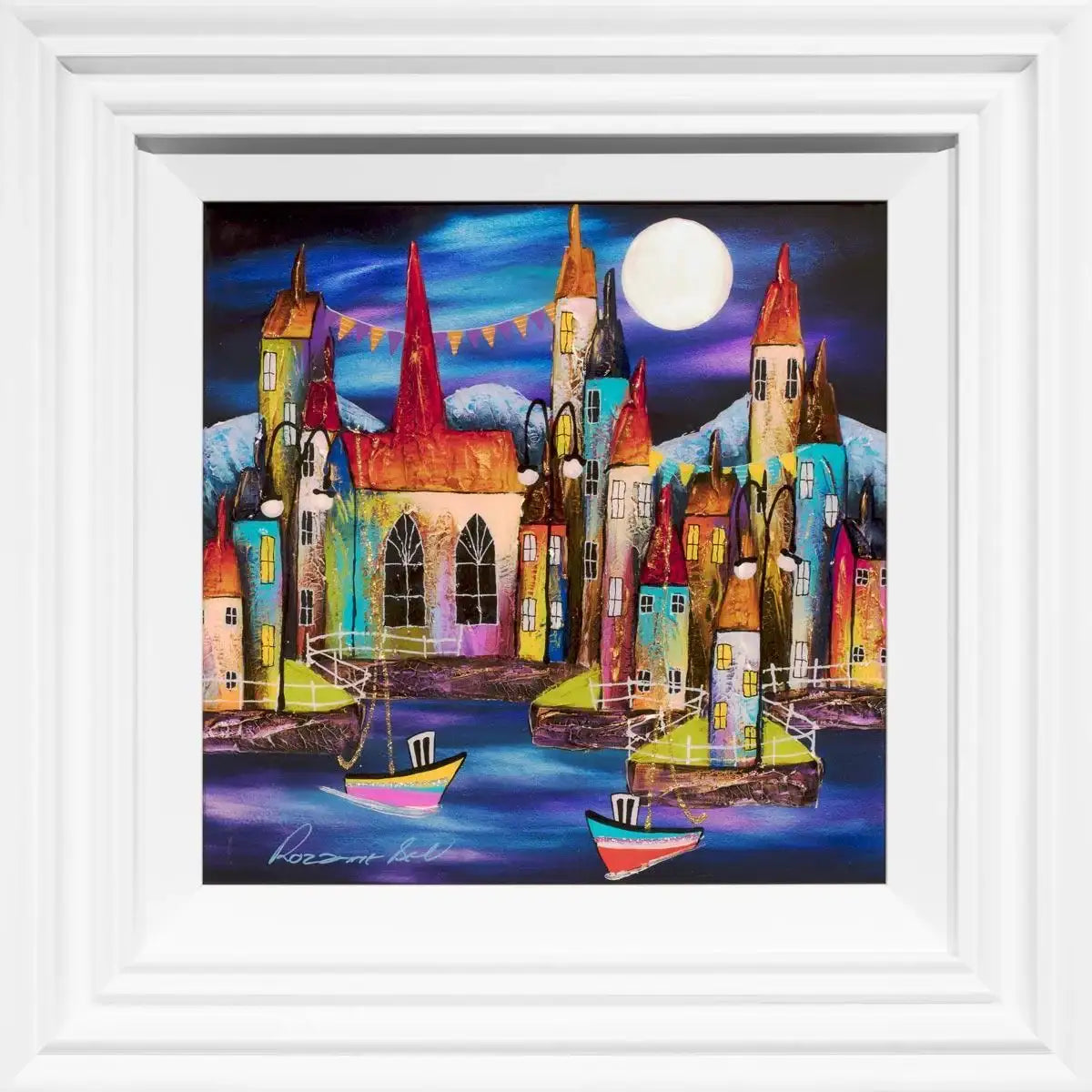 Midnight Bay - SOLD by artist Rozanne Bell - Wyecliffe Galleries