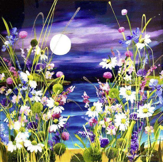 Midnight Dream - SOLD by artist Rozanne Bell - Wyecliffe Galleries