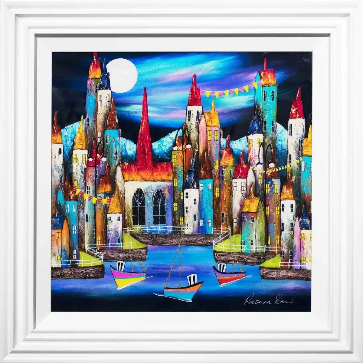 Midnight Hour - SOLD by artist Rozanne Bell - Wyecliffe Galleries