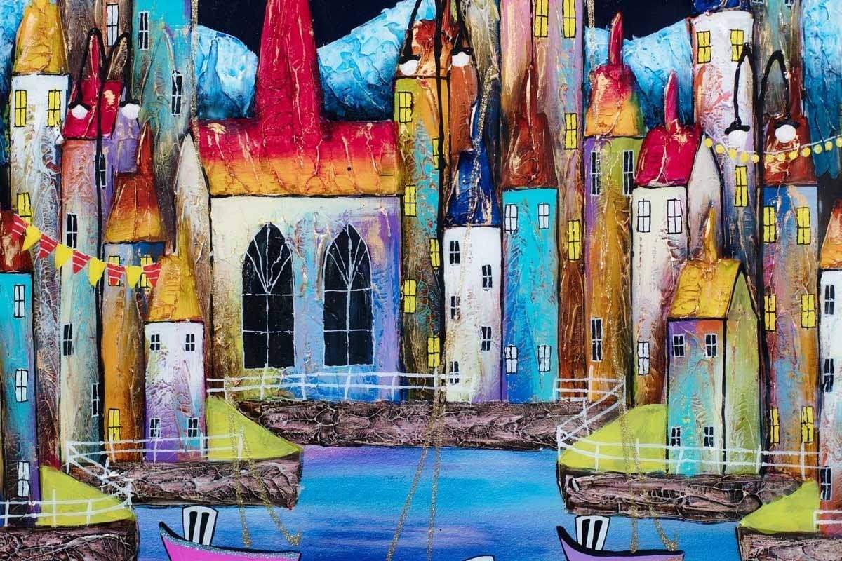 Midnight Hour - SOLD by artist Rozanne Bell - Wyecliffe Galleries
