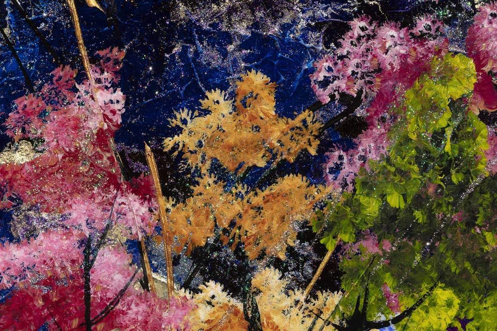 Midnight Moonlight - Original - SOLD by artist Rozanne Bell - Wyecliffe Galleries