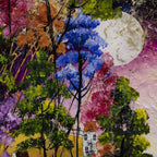 Midnight Moonlight - Original - SOLD by artist Rozanne Bell - Wyecliffe Galleries