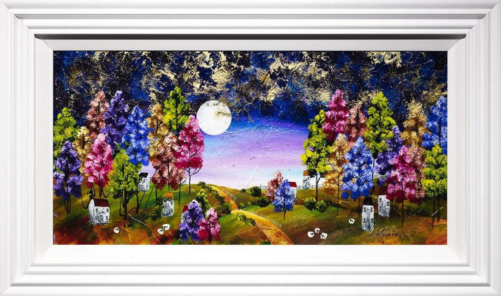 Midnight Stroll - Original - SOLD by artist Rozanne Bell - Wyecliffe Galleries