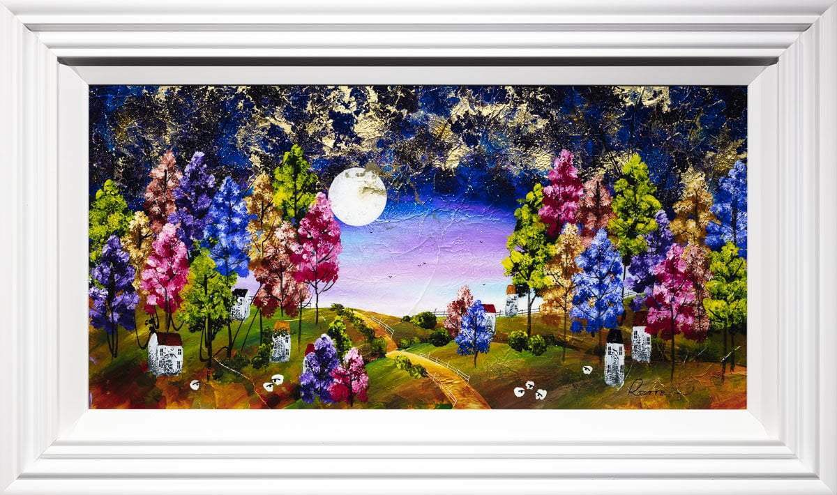 Midnight Stroll - Original - SOLD by artist Rozanne Bell - Wyecliffe Galleries