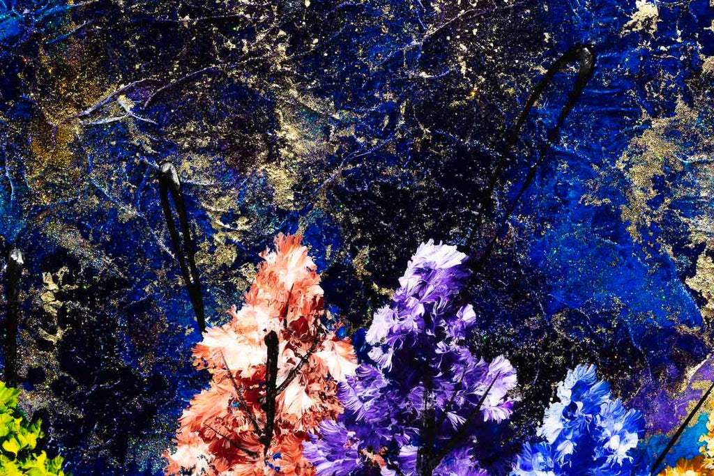 Midnight Stroll - Original - SOLD by artist Rozanne Bell - Wyecliffe Galleries