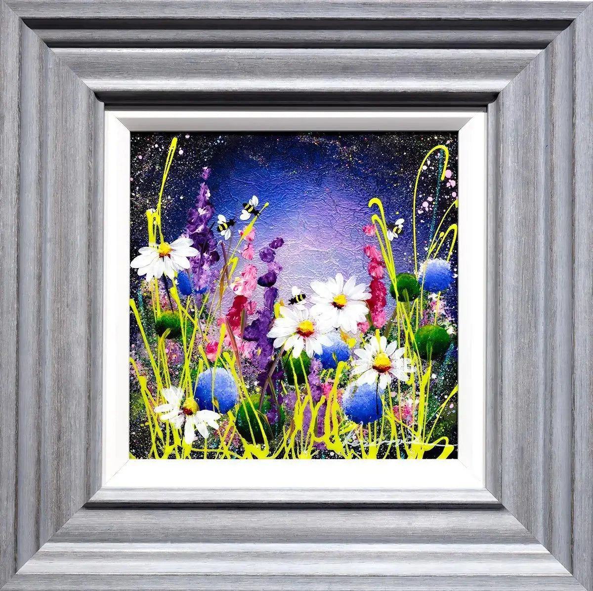 Mini Meadow I - Original - SOLD by artist Rozanne Bell - Wyecliffe Galleries
