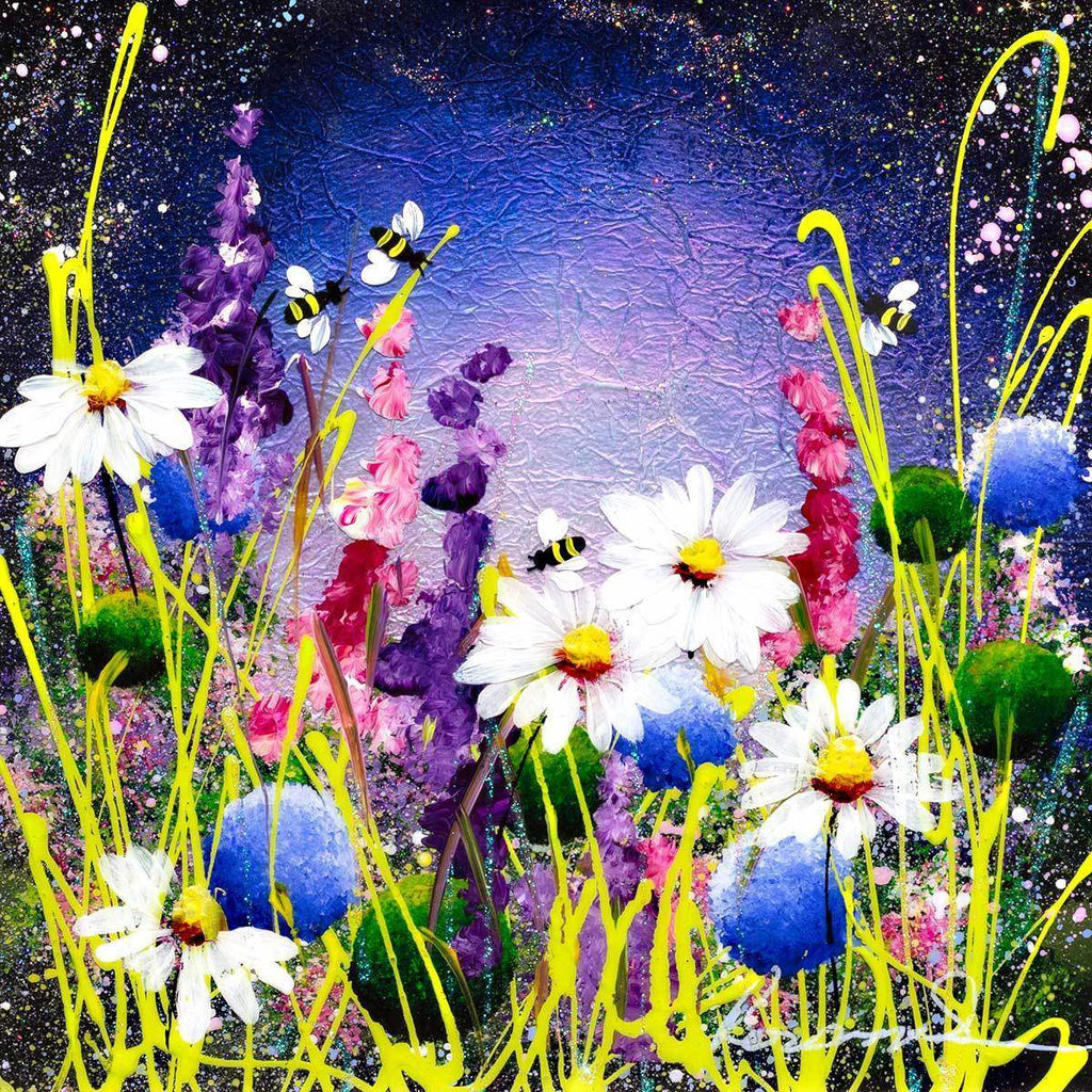 Mini Meadow I - Original - SOLD by artist Rozanne Bell - Wyecliffe Galleries