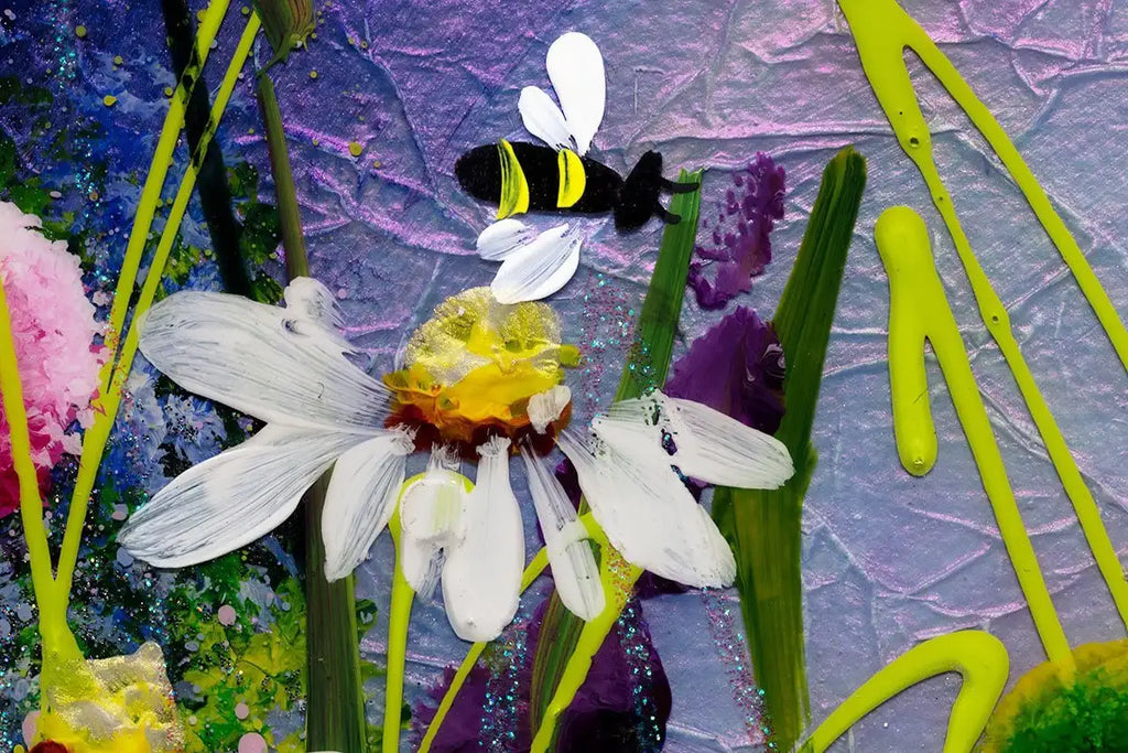 Mini Meadow II - Original - SOLD by artist Rozanne Bell - Wyecliffe Galleries