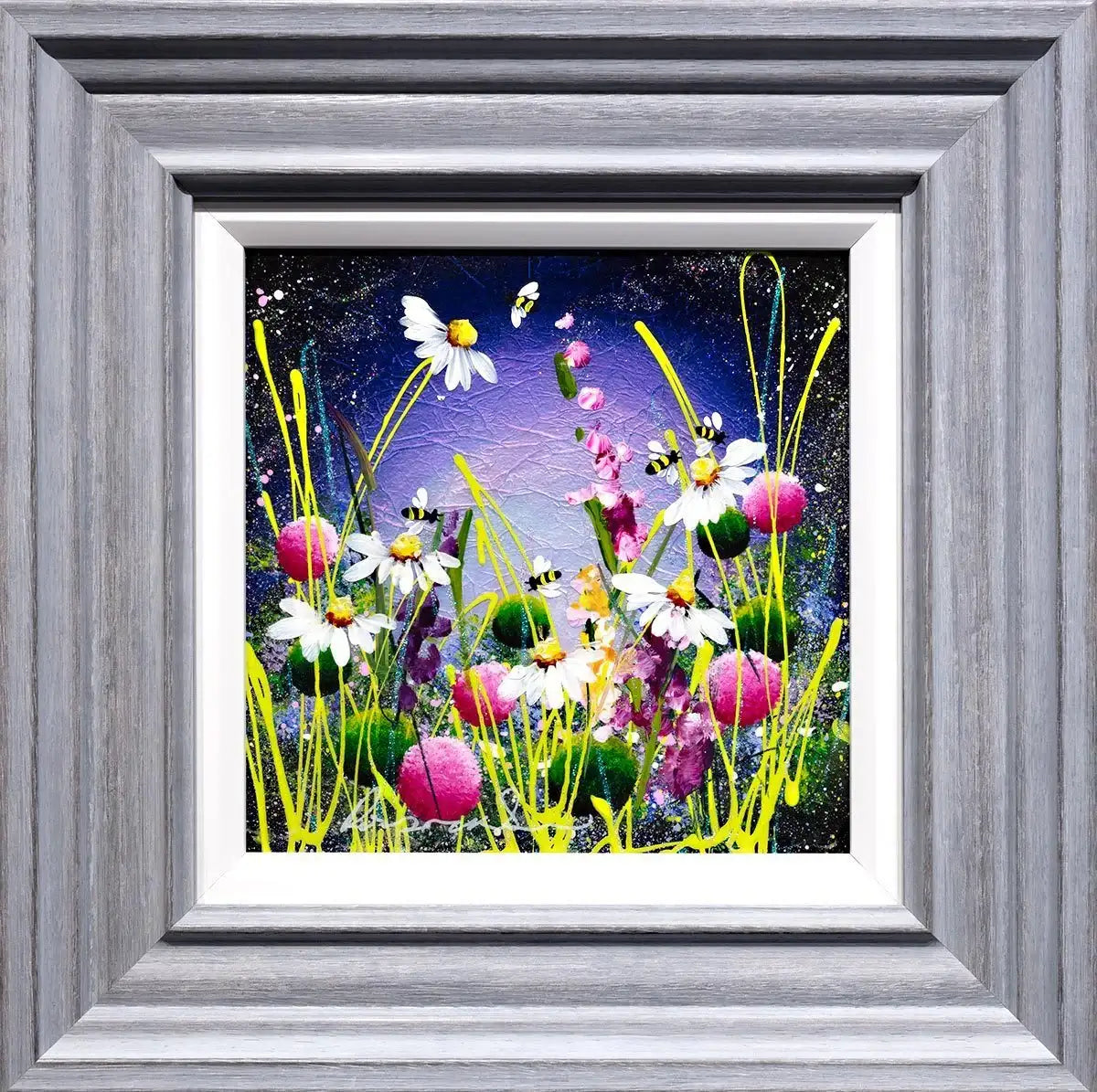 Mini Meadow II - Original - SOLD by artist Rozanne Bell - Wyecliffe Galleries
