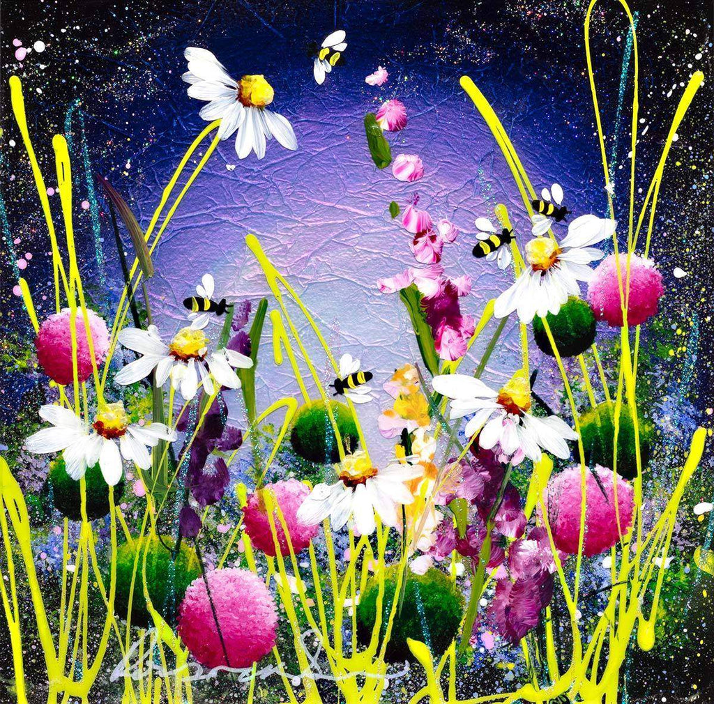 Mini Meadow II - Original - SOLD by artist Rozanne Bell - Wyecliffe Galleries