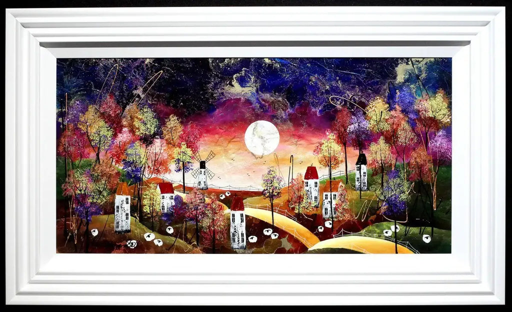 Moon Rising - SOLD by artist Rozanne Bell - Wyecliffe Galleries