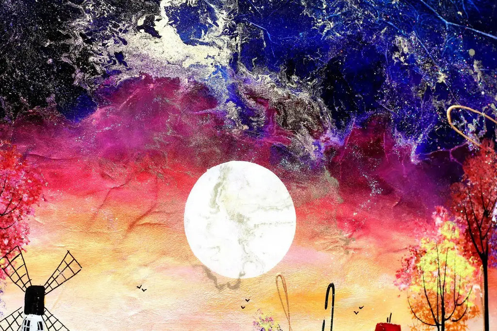 Moon Rising - SOLD by artist Rozanne Bell - Wyecliffe Galleries