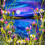 Moonbeam - Original - SOLD by artist Rozanne Bell - Wyecliffe Galleries