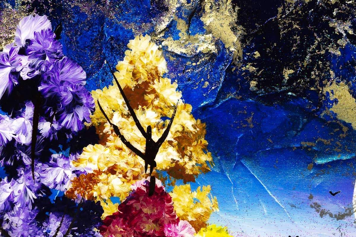 Moonbeam Pathway - Original - SOLD by artist Rozanne Bell - Wyecliffe Galleries