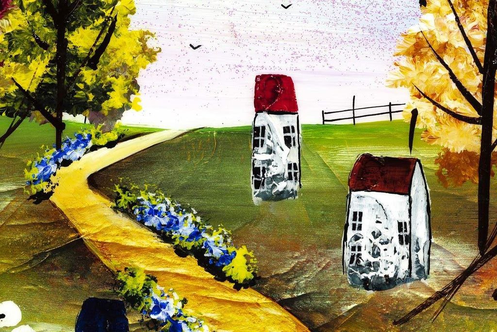 Moonbeam Pathway - Original - SOLD by artist Rozanne Bell - Wyecliffe Galleries