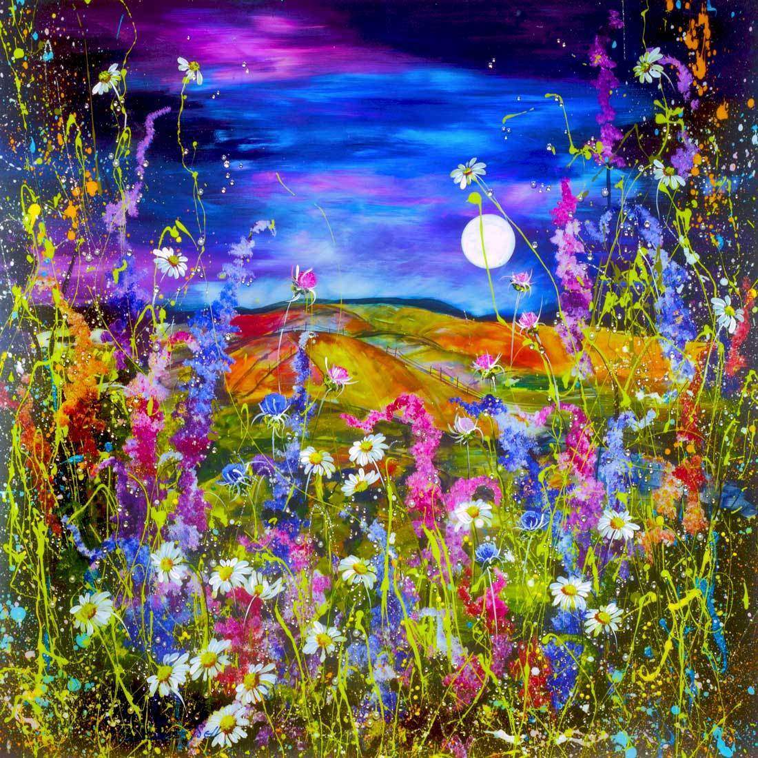 Moonlight Dune - Original - SOLD by artist Rozanne Bell - Wyecliffe Galleries