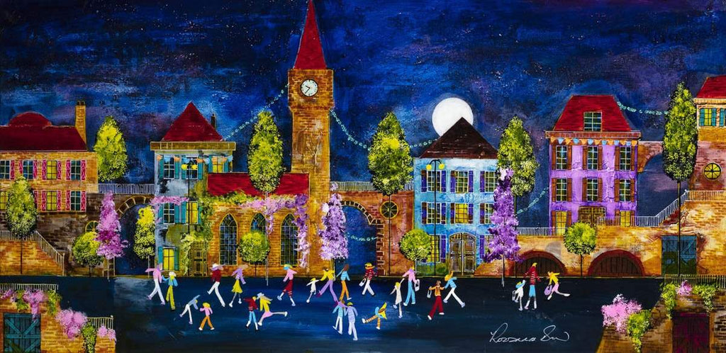 Moonlight Magic - Original - SOLD by artist Rozanne Bell - Wyecliffe Galleries