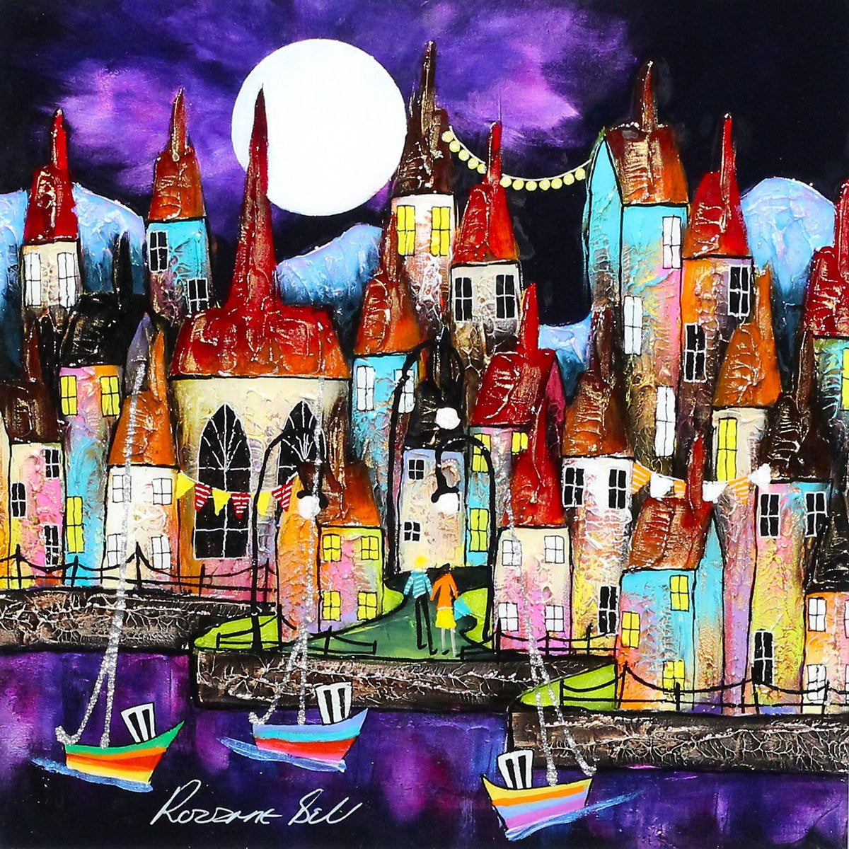 Moonlight Sailing - SOLD Rozanne Bell