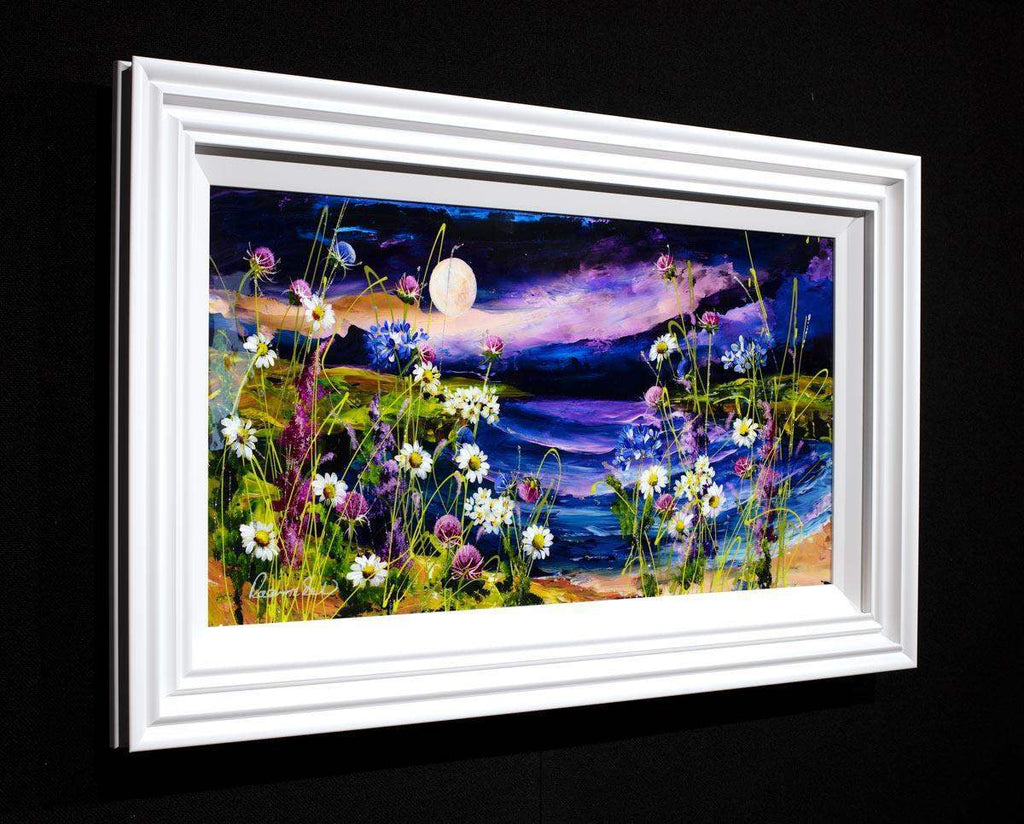 Moonlit Blooms - Original - SOLD by artist Rozanne Bell - Wyecliffe Galleries