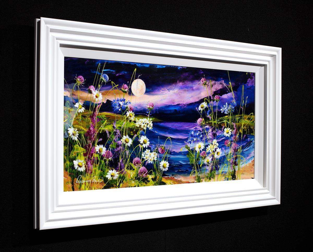 Moonlit Blooms - Original - SOLD by artist Rozanne Bell - Wyecliffe Galleries