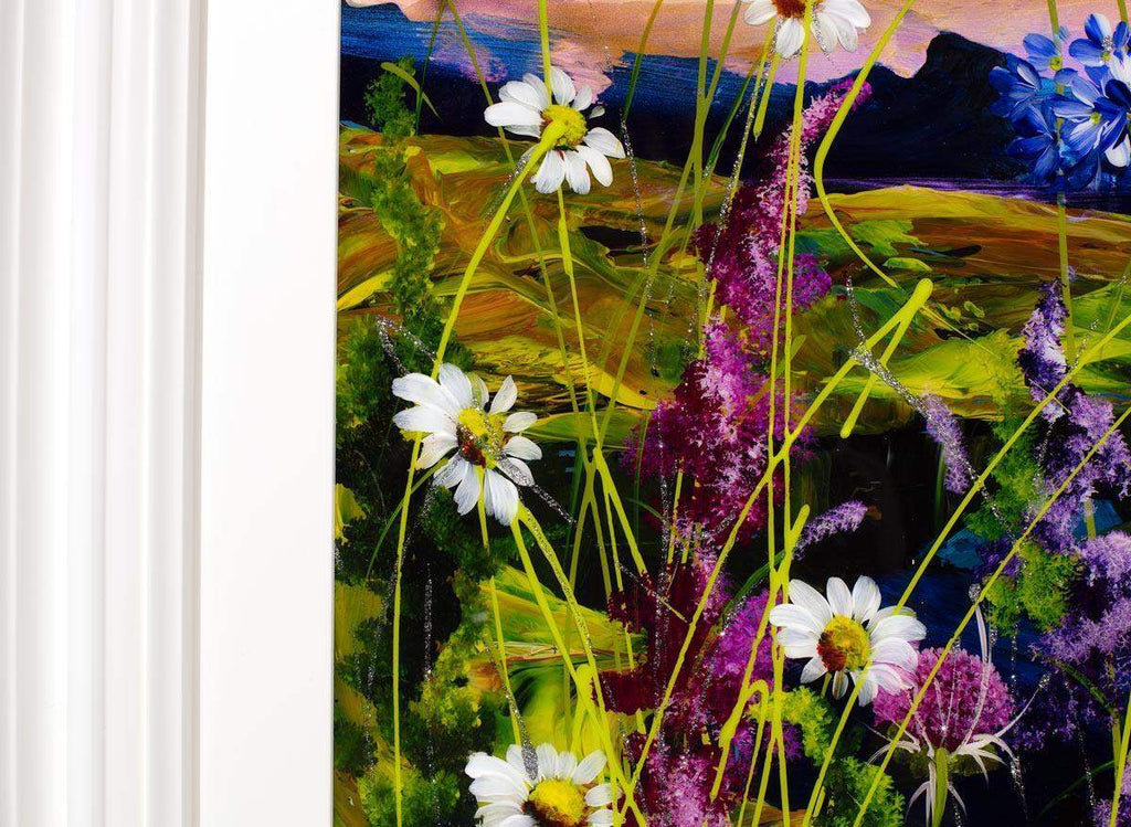 Moonlit Blooms - Original - SOLD by artist Rozanne Bell - Wyecliffe Galleries