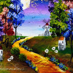 Moonlit Nights - Original - SOLD by artist Rozanne Bell - Wyecliffe Galleries