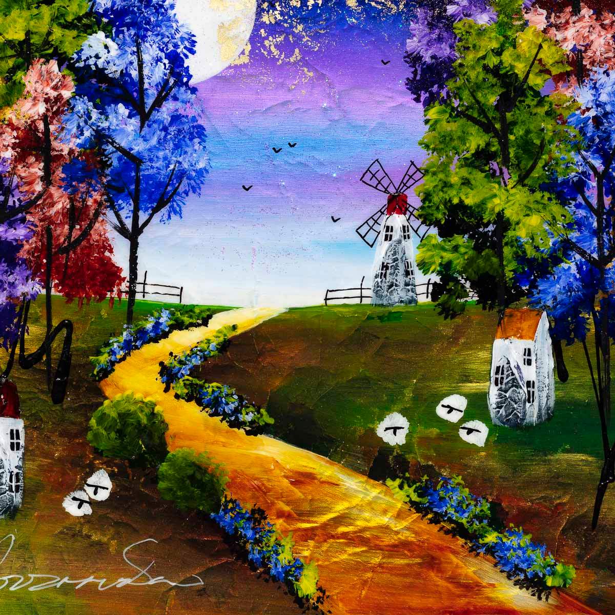 Moonlit Nights - Original - SOLD by artist Rozanne Bell - Wyecliffe Galleries