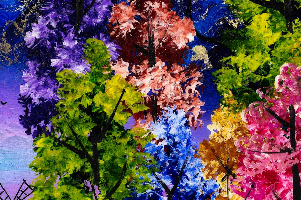 Moonlit Nights - Original - SOLD by artist Rozanne Bell - Wyecliffe Galleries