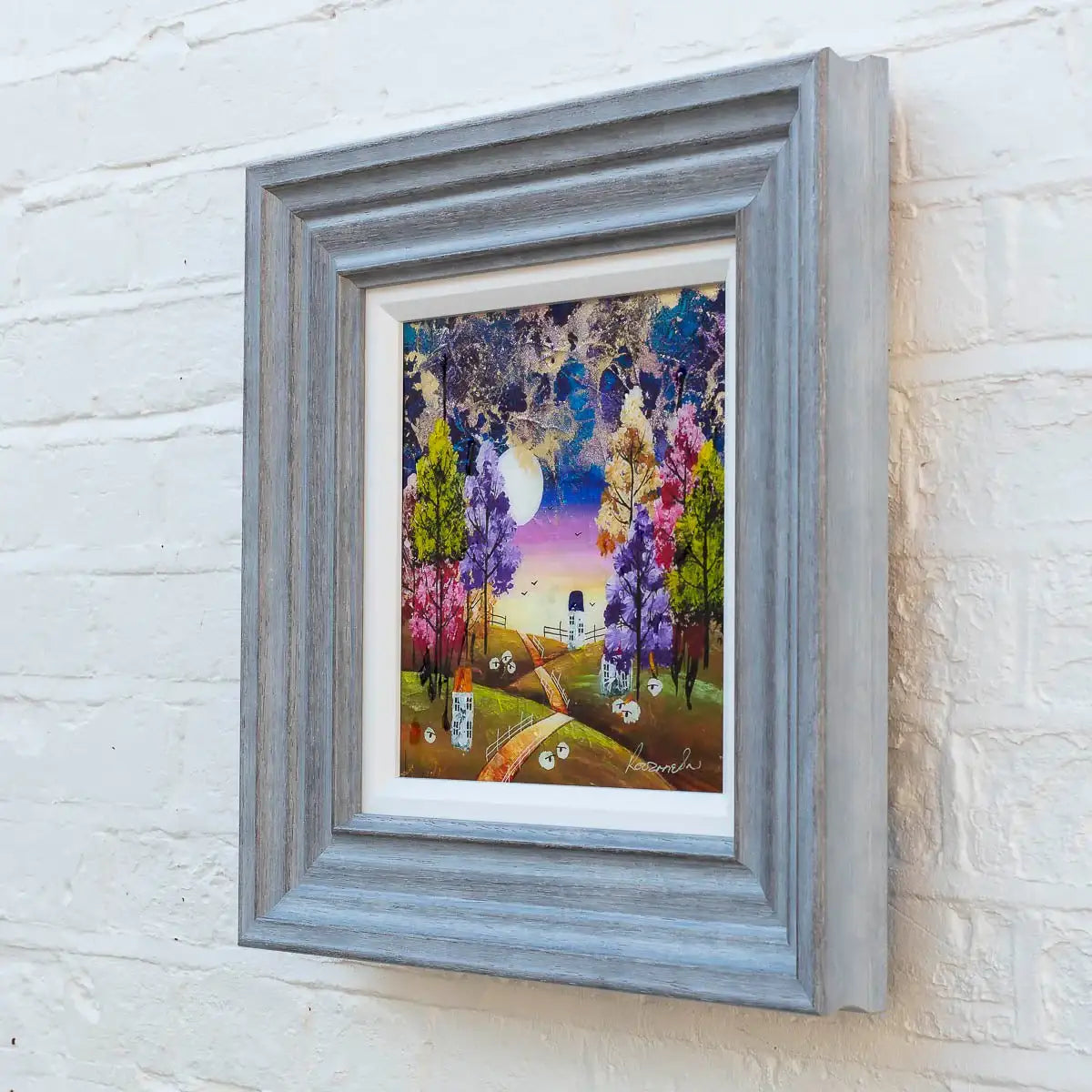 Moonlit Paths - Original SOLD by artist Rozanne Bell - Wyecliffe Galleries