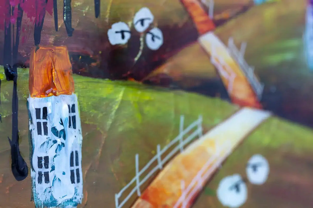 Moonlit Paths - Original SOLD by artist Rozanne Bell - Wyecliffe Galleries