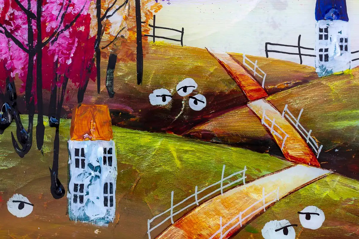 Moonlit Paths - Original SOLD by artist Rozanne Bell - Wyecliffe Galleries