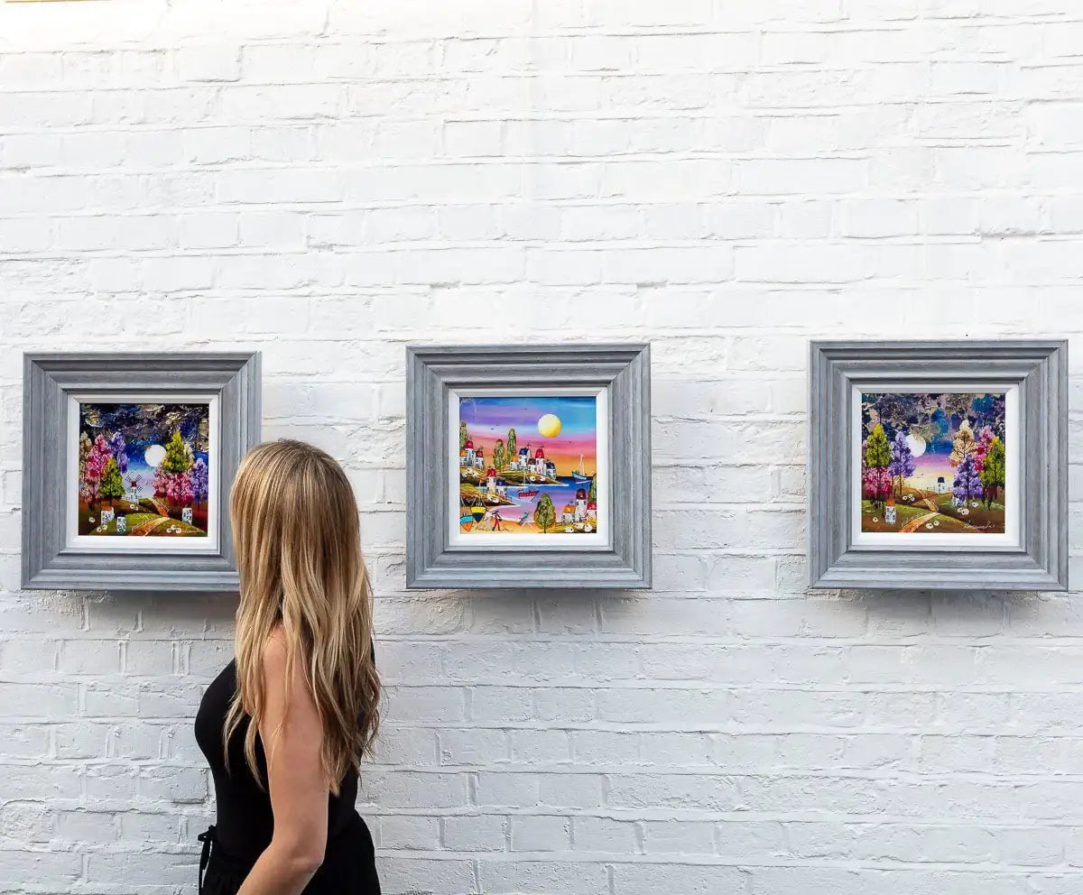 Moonlit Paths - Original SOLD by artist Rozanne Bell - Wyecliffe Galleries