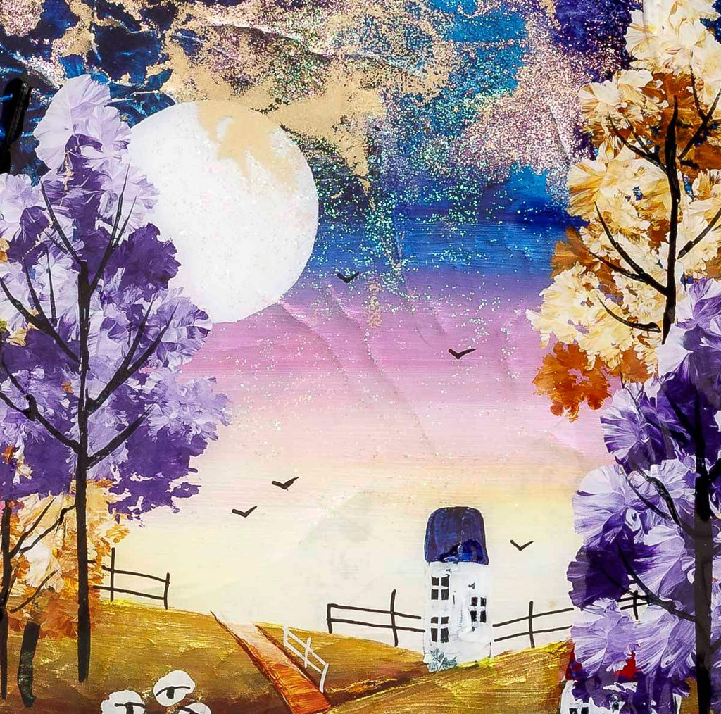 Moonlit Paths - Original SOLD by artist Rozanne Bell - Wyecliffe Galleries