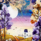 Moonlit Paths - Original SOLD by artist Rozanne Bell - Wyecliffe Galleries