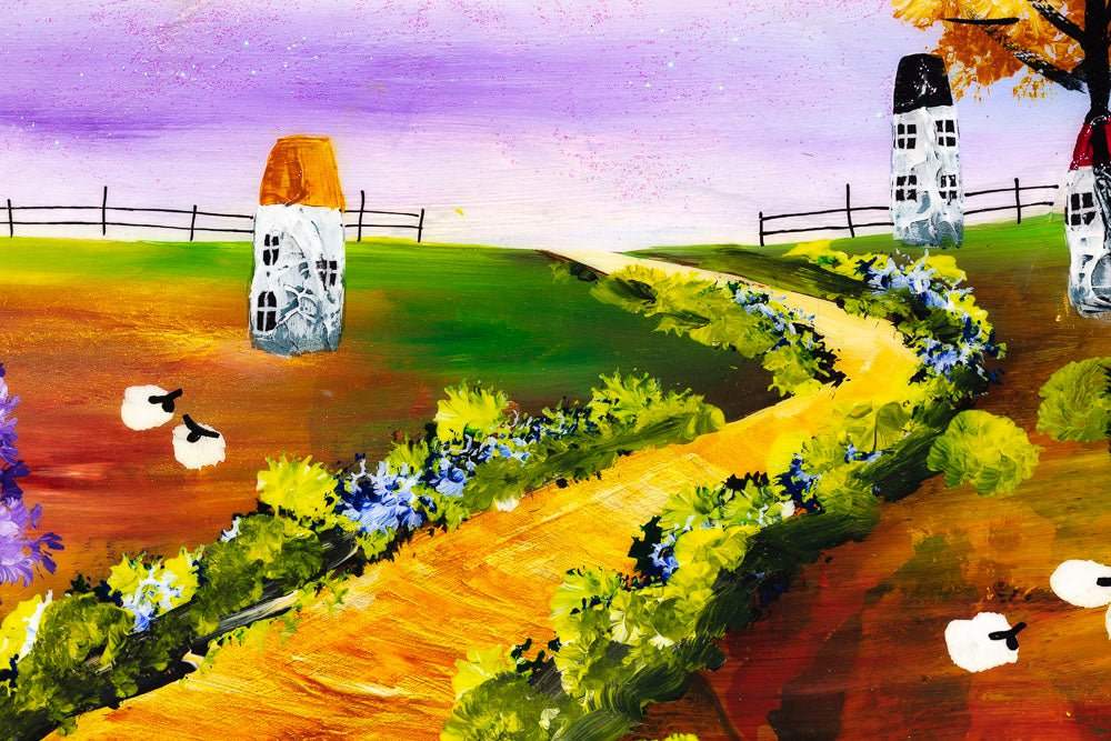 Moonlit Pathway - Original - SOLD by artist Rozanne Bell - Wyecliffe Galleries