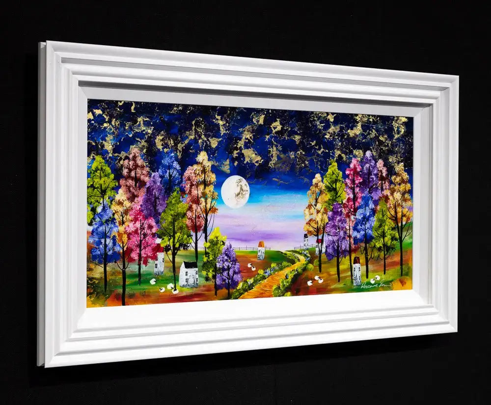 Moonlit Pathway - Original - SOLD by artist Rozanne Bell - Wyecliffe Galleries