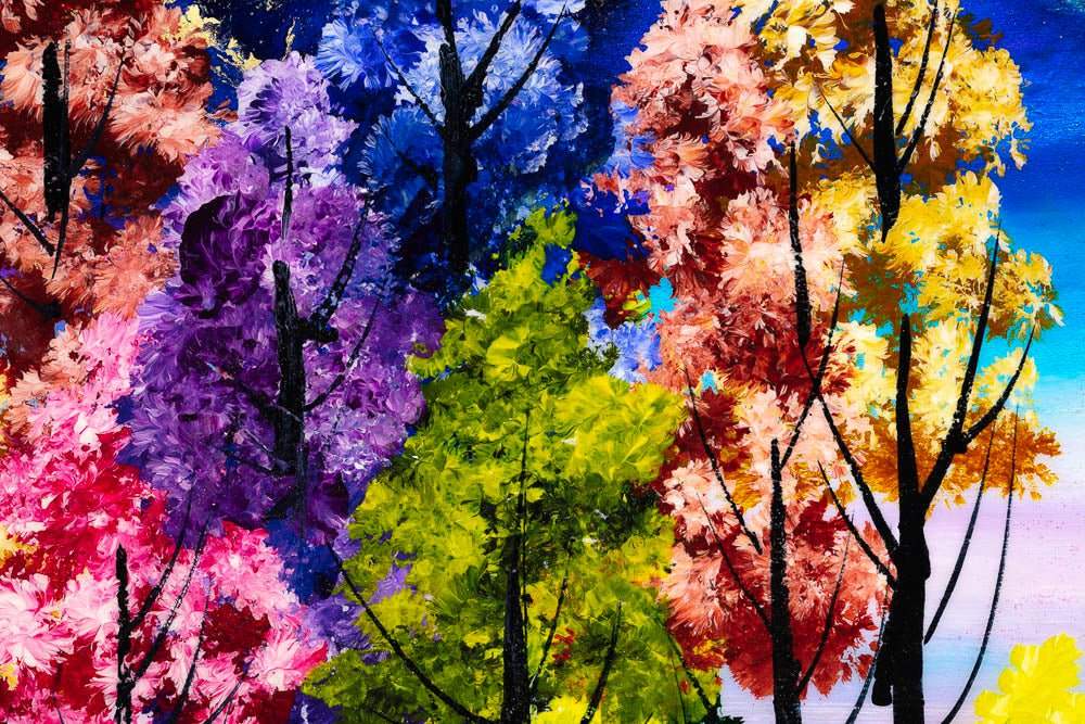 Moonlit Pathway - Original - SOLD by artist Rozanne Bell - Wyecliffe Galleries