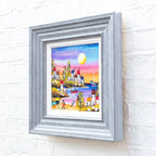 Moonlit Port - Original - SOLD by artist Rozanne Bell - Wyecliffe Galleries