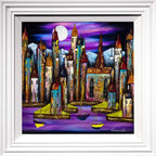 Moonlit Sanctuary - Original - SOLD by artist Rozanne Bell - Wyecliffe Galleries
