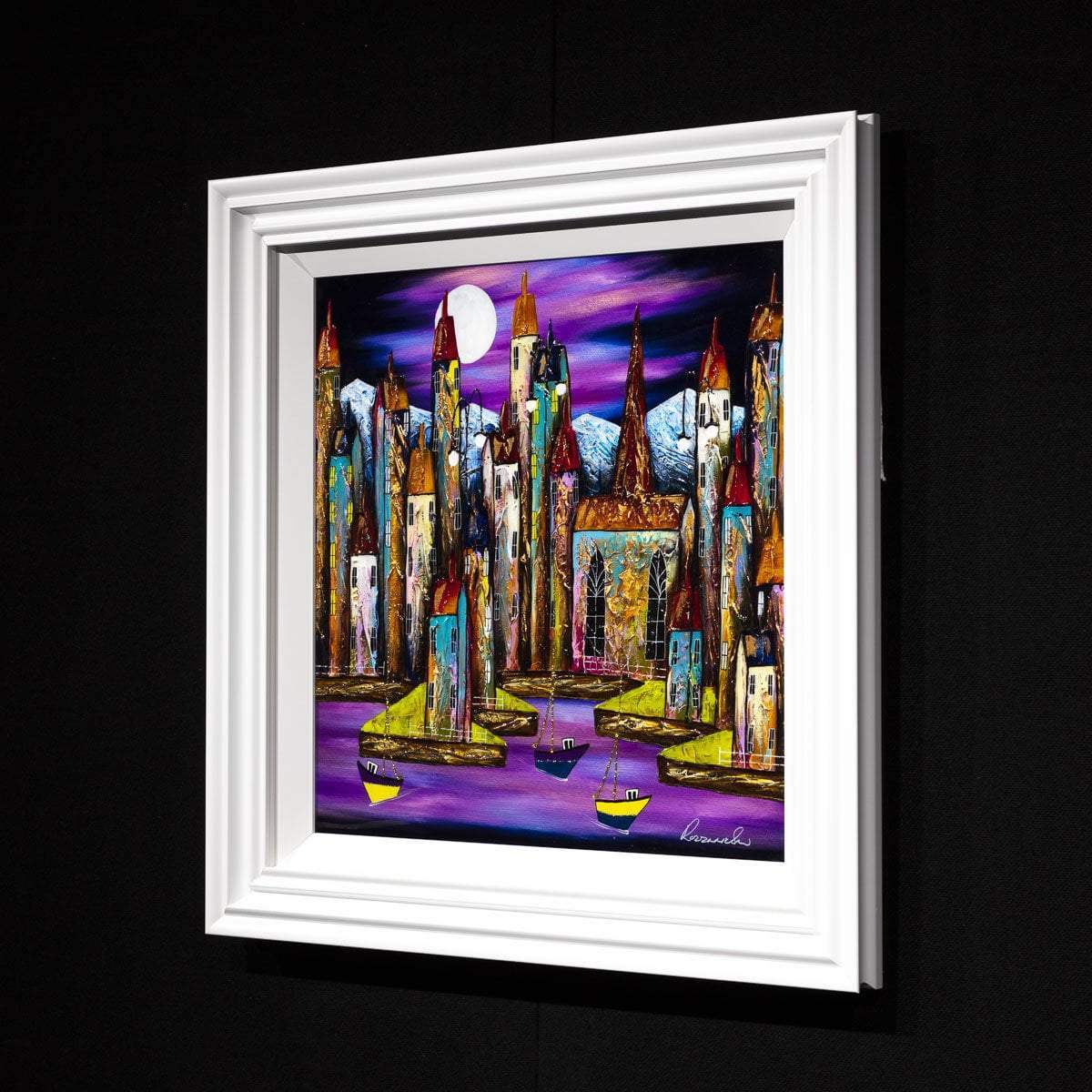 Moonlit Sanctuary - Original - SOLD by artist Rozanne Bell - Wyecliffe Galleries