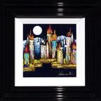 Moonlit Town - Original - SOLD by artist Rozanne Bell - Wyecliffe Galleries
