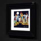 Moonlit Town - Original - SOLD by artist Rozanne Bell - Wyecliffe Galleries