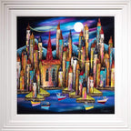 Moonlit Vacation - Original - SOLD by artist Rozanne Bell - Wyecliffe Galleries